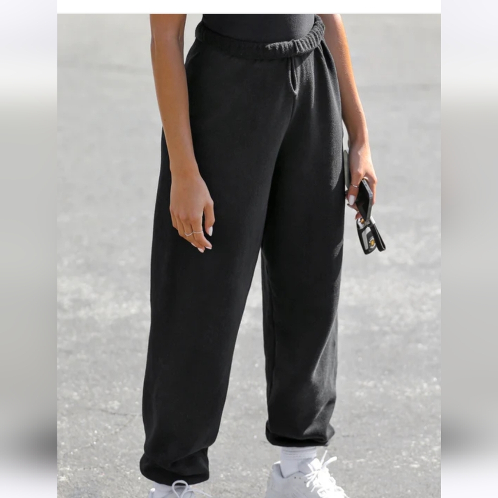 JOAH BROWN OVERSIZED JOGGERS BLACK S/M